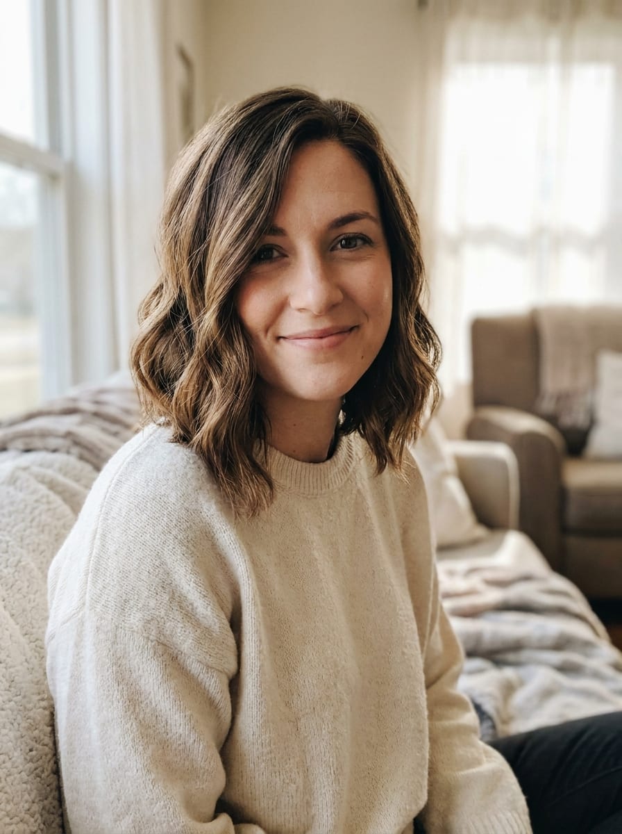Long Bob mit Seitenscheitel - Long Bob Frisur
